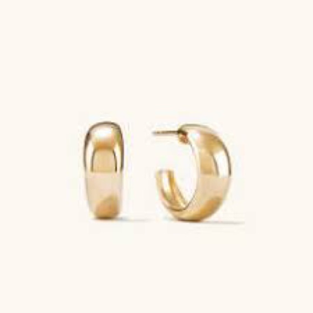 Mejuri dome gold vermeil hoops